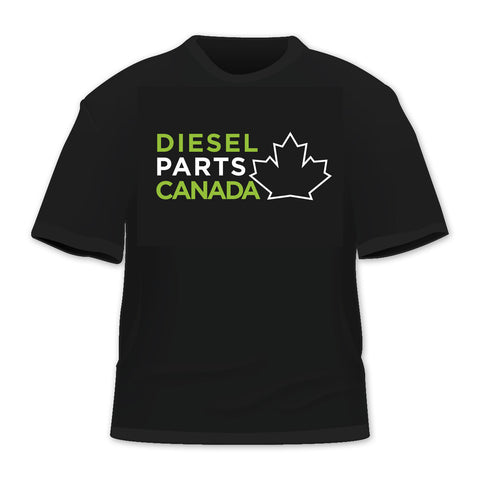 Diesel Parts Canada T-Shirt in Black (Stacked Logo) - Diesel Parts Canada
