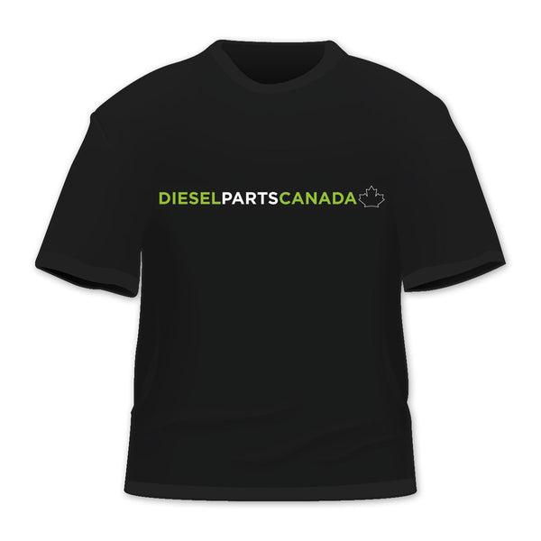 Diesel Parts Canada T-Shirt in Black (Standard Logo) - Diesel Parts Canada