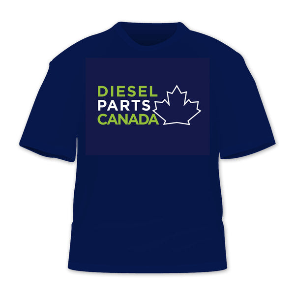 Diesel Parts Canada T-Shirt in Navy Blue (Stacked Logo) - Diesel Parts Canada