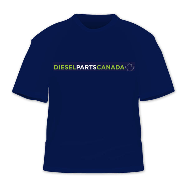Diesel Parts Canada T-Shirt in Navy Blue (Standard Logo) - Diesel Parts Canada
